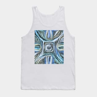 Blue, lavender, and gray abstract Tank Top